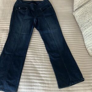 Kim Gravel Belle Stylish deep Indigo Women's Flare Jeans